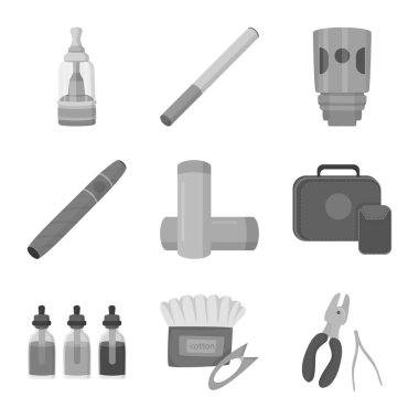 Ekipman ve boru sembolü izole nesne. Ekipman ve tat stok vektör illüstrasyon koleksiyonu.