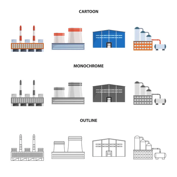 Conception vectorielle de l'icône de production et de structure. Collection d'icônes vectorielles de production et de technologie pour stock . — Image vectorielle