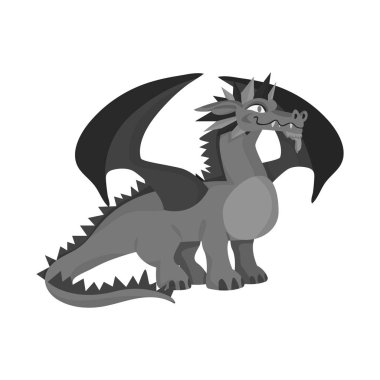 Ejderha ve kertenkele logosu vektör tasarımı. Stok için ejderha ve yangın vektör simgesi koleksiyonu.