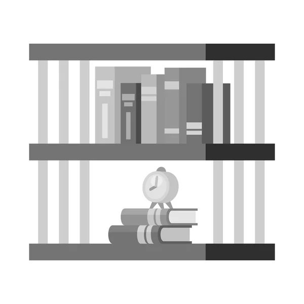 Vector design of bookshelf and book icon. Collection of bookshelf and bookcase vector icon for stock.