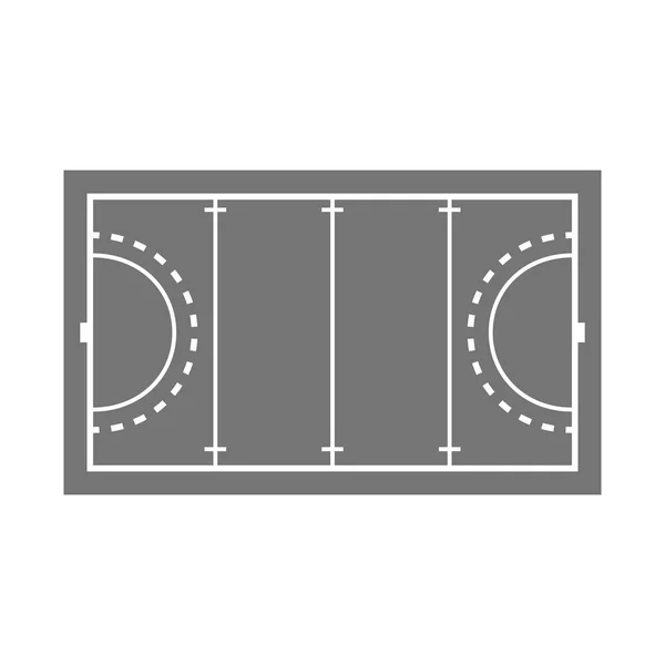 Odosobniony obiekt stadionu i Hokej znak. Kolekcja stadionu i cel symbol akcji dla www. — Wektor stockowy