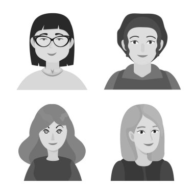 Mesleğin izole nesnesi ve ofis sembolü. Meslek ve moda stok vektör illüstrasyon koleksiyonu.