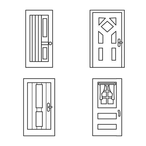 Design vetorial de casa e símbolo de design. Conjunto de casa e escritório ilustração do vetor de estoque . — Vetor de Stock