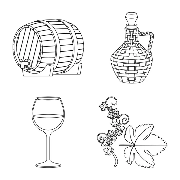 İçecek ve üretim logosu vektör Illustration. İçecek ve restoran stok vektör çizim seti.