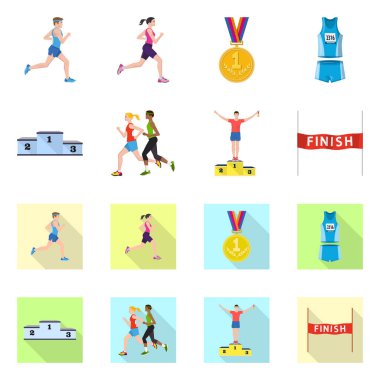 Spor ve kazanan sembol yalıtılmış nesne. Spor ve fitness hisse senedi simgesi için web topluluğu.