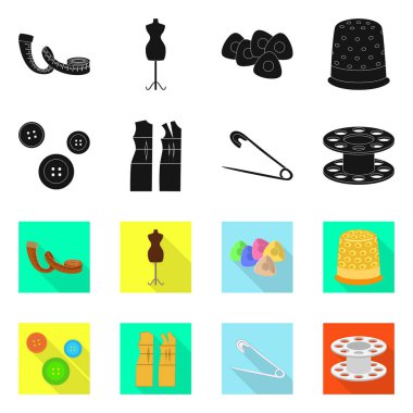 El sanatları ve el sanatları simge vektör tasarımı. Web için craft ve endüstri hisse senedi simgesi kümesi.