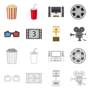 Televizyon ve işareti filme yalıtılmış nesne. Televizyon ve web için hisse senedi simgesi ile ilgilenen koleksiyonu.