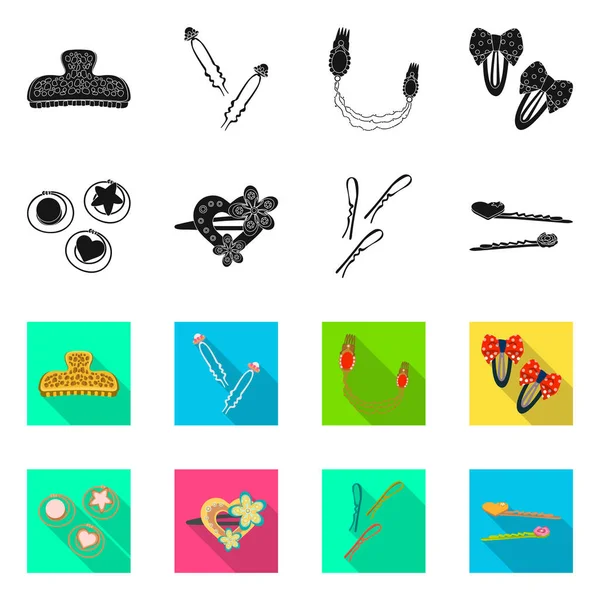 Objeto aislado de belleza y signo de moda. Colección de belleza y vector hembra icono para stock . — Vector de stock