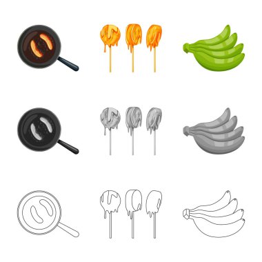 Doğal ve vejetaryen logo vektör tasarımı. Doğal ve yeme hisse senedi simgesi için web topluluğu.