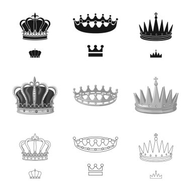 Vektör tasarımı Ortaçağ ve asalet simgesi. Ortaçağ kümesi ve hisse senedi için monarşi vektör simgesi.