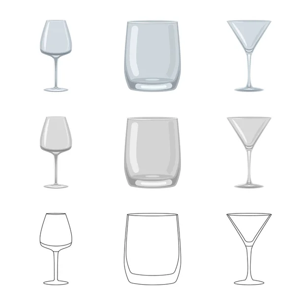 Objet isolé de forme et symbole de célébration. Ensemble d'icônes vectorielles de forme et de volume pour stock . — Image vectorielle