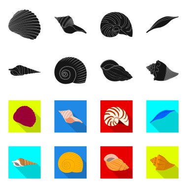 Hayvan ve dekorasyon logosu yalıtılmış nesne. Hayvan ve okyanus hisse senedi simgesi için web topluluğu.