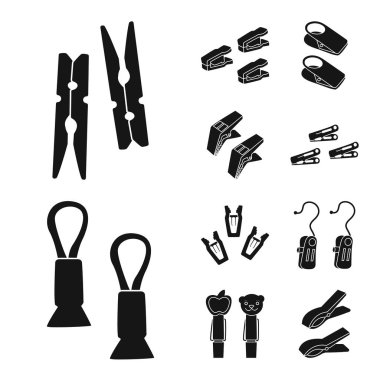 Tutma ve ekipman logosu izole nesne. Stok lar için tutma ve tutma vektör simgesi kümesi.