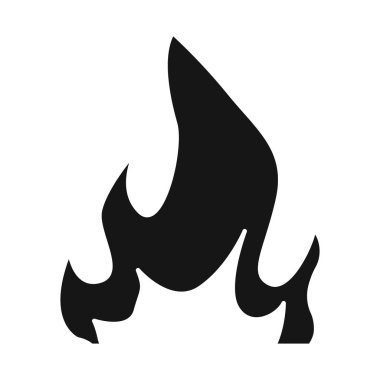 Alev ve sarı logo vektör illüstrasyon. Web için alev ve parlama stok sembolü koleksiyonu.