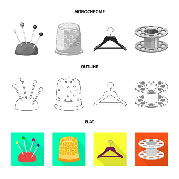 Objet isolé de l'artisanat et le symbole de l'artisanat. Ensemble d'illustration vectorielle de stock pour l'artisanat et l'industrie . — Image vectorielle