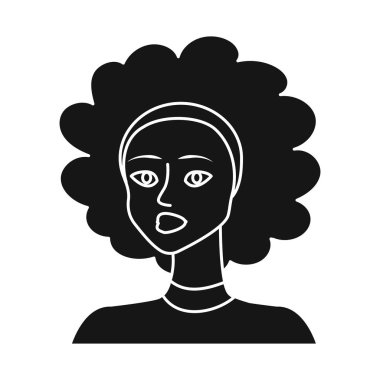 Kız ve kadın logosu vektör tasarımı. Kız ve genç stok vektör illüstrasyon koleksiyonu.