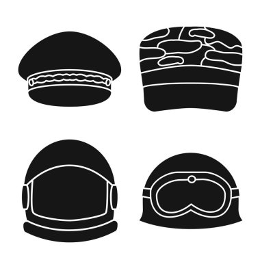 Geleneksel ve silahlı simgevektör illüstrasyon. Stok lar için geleneksel ve memur vektör simgesi kümesi.