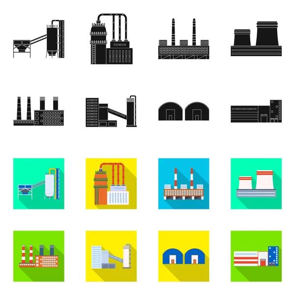 Icono de objeto aislado de producción y estructura. Colección de producción y tecnología icono vectorial para stock . — Vector de stock