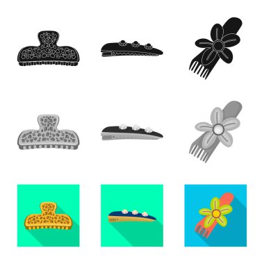 İzole işareti güzellik ve moda nesne. Güzellik ve kadın hisse senedi vektör çizim koleksiyonu.