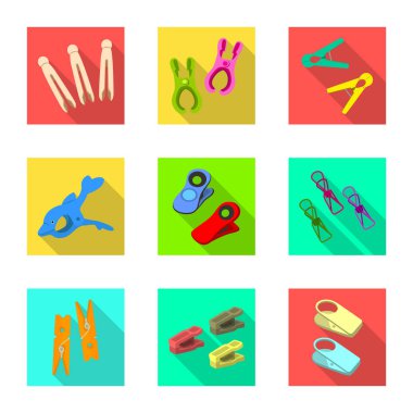 Retro ve pinsimgesinin vektör tasarımı. Stok lar için retro ve ekipman vektör simgesi kümesi.