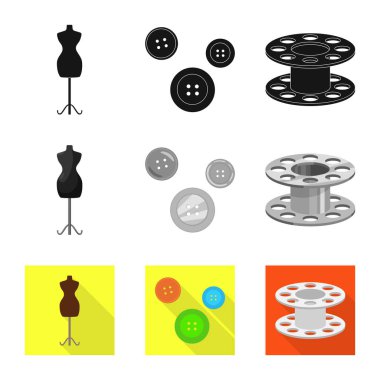 El sanatları ve el sanatları logo vektör tasarımı. Zanaat ve sanayi stok vektör çizim seti.