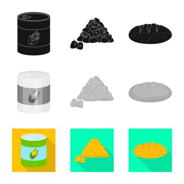 Mısır tarlası ve sebze işareti vektör tasarımı. Mısır tarlası ve vejetaryen hisse senedi simgesi için web topluluğu.