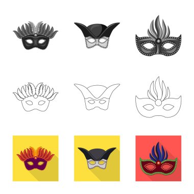 Lüks ve kutlama simge vektör tasarımı. Lüks ayarla ve stok vektör çizim gizle.