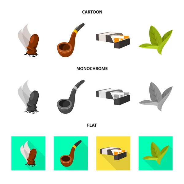 Isolated object of accessories and harm sign. Set of accessories and euphoria vector icon for stock. — Stock Vector