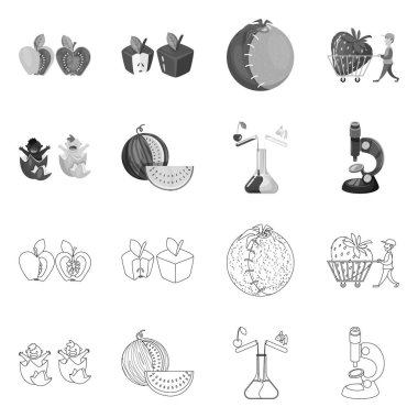 Test ve sentetik işaret yalıtılmış nesne. Sınama ve laboratuvar hisse senedi vektör çizim topluluğu.