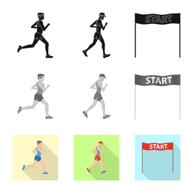 Spor ve kazanan simge vektör Illustration. Hisse senedi için spor ve fitness vektör simge kümesi.