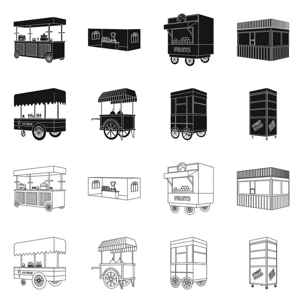 Ilustración vectorial del logotipo de marketing y tienda. Colección de comercialización e ilustración de vectores de stock al aire libre . — Archivo Imágenes Vectoriales