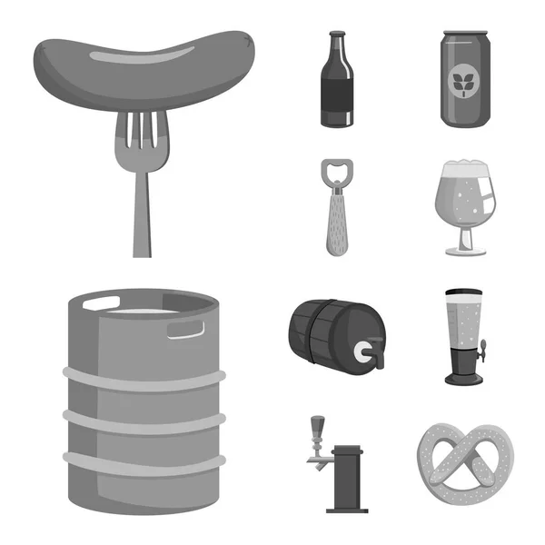 Diseño vectorial de restaurante y signo oktoberfest. Colección de restaurante y cervecería símbolo de stock para web . — Archivo Imágenes Vectoriales