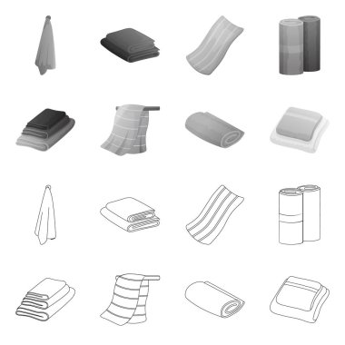 Yumuşak ve temiz işaretin vektör tasarımı. Stok için yumuşak ve ev vektör simgesi kümesi.