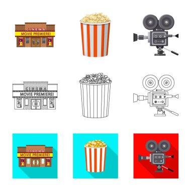 Televizyon ve film simgesi yalıtılmış nesne. Televizyon ve web için hisse senedi simgesi ile ilgilenen.