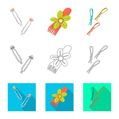 Güzellik ve moda simge vektör Illustration. Güzellik ve kadın hisse senedi vektör çizim.