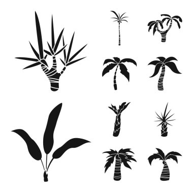 Seyahat ve ekoloji simgesiizole nesne. Seyahat ve plaj stok vektör illüstrasyon seti.