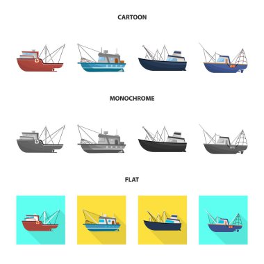 Ulaşım ve endüstriyel işaret izole nesne. Stok için taşıma ve yat vektör simgesi kümesi.