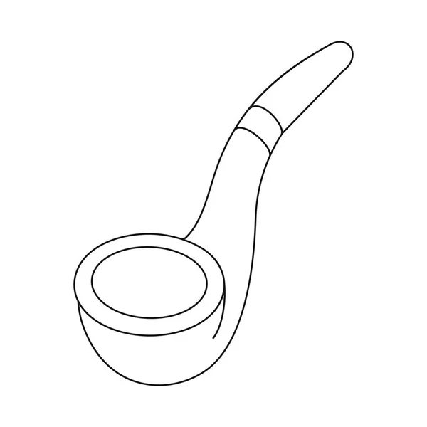 Ізольований об'єкт з труби та дерев'яного знаку. Колекція труб і коричневого стокового символу для Інтернету . — стоковий вектор