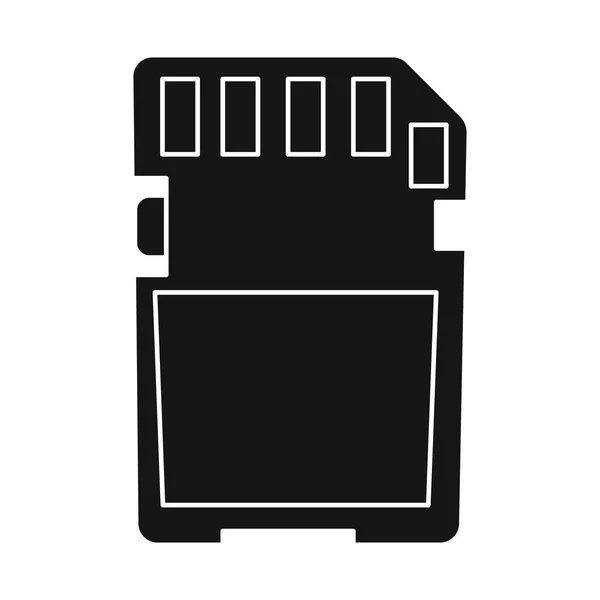 Απεικόνιση διανυσματικής κάρτας και λογότυπου microSD. Σύνολο συμβόλων κάρτας και αποθέματος δεδομένων για το Web. — Διανυσματικό Αρχείο