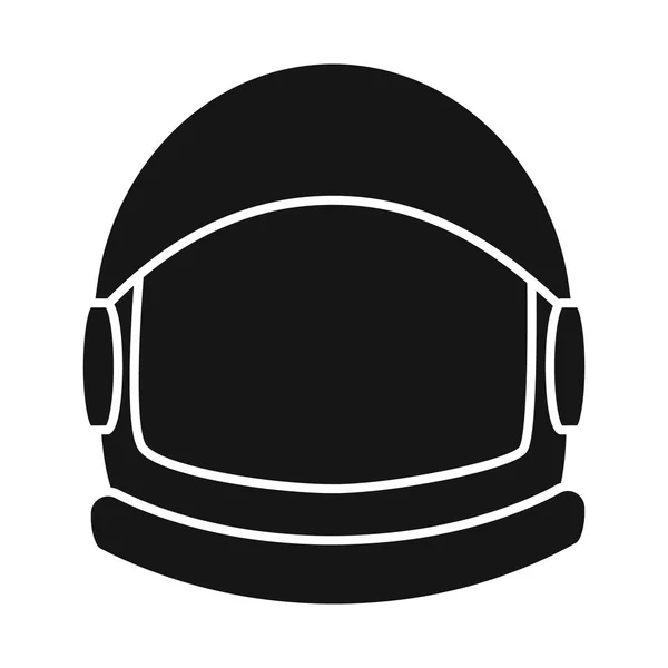 Projeto vetorial de capacete e símbolo do homem do espaço. Conjunto de capacete e máscara vetor ícone para estoque . — Vetor de Stock