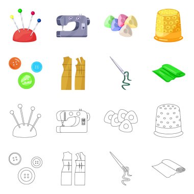 El sanatları ve el sanatları logo vektör Illustration. Hisse senedi için craft ve sanayi vektör simge kümesi.