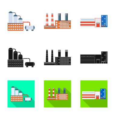 Üretim ve yapısı işareti çizimi vektör. Üretim ve teknoloji hisse senedi vektör çizim koleksiyonu.