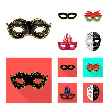 Lüks ve kutlama simgesi yalıtılmış nesne. Lüks ayarla ve stok için vektör simge gizle.