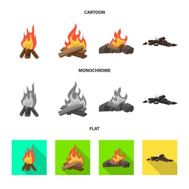 Tehlike ve turizm simgesi vektör tasarımı. Web için tehlike ve yürüyüş stok sembolü seti.
