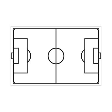 Futbol ve stadyum simgesinin izole nesnesi. Stok lar için futbol ve hedef vektör simgesi kümesi.