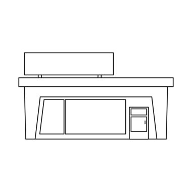 Emporium ve mağaza logosu izole nesne. Stok lar için emporium ve ticari vektör simgesi seti.