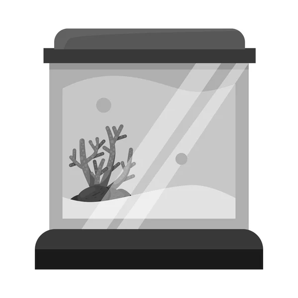 Isolated object of aquarium and glass logo. Collection of aquarium and sand stock symbol for web. Stock Illustration