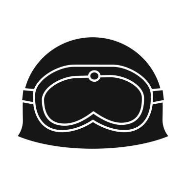 Şapka ve askeri işaret izole nesne. Stok için şapka ve savunma vektör simgesi koleksiyonu.