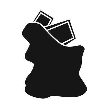 Çanta ve gasp işareti izole nesne. Çanta ve hırsızlık stok vektör illüstrasyon koleksiyonu.