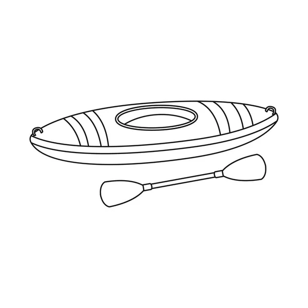 Isolated object of canoe and boat logo. Set of canoe and kayak stock symbol for web.